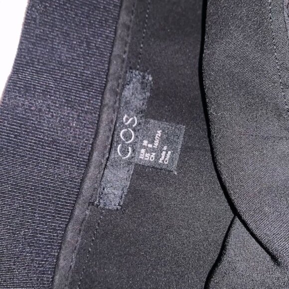 COS high-low black skirt - Size 8 - Picture 3 of 5